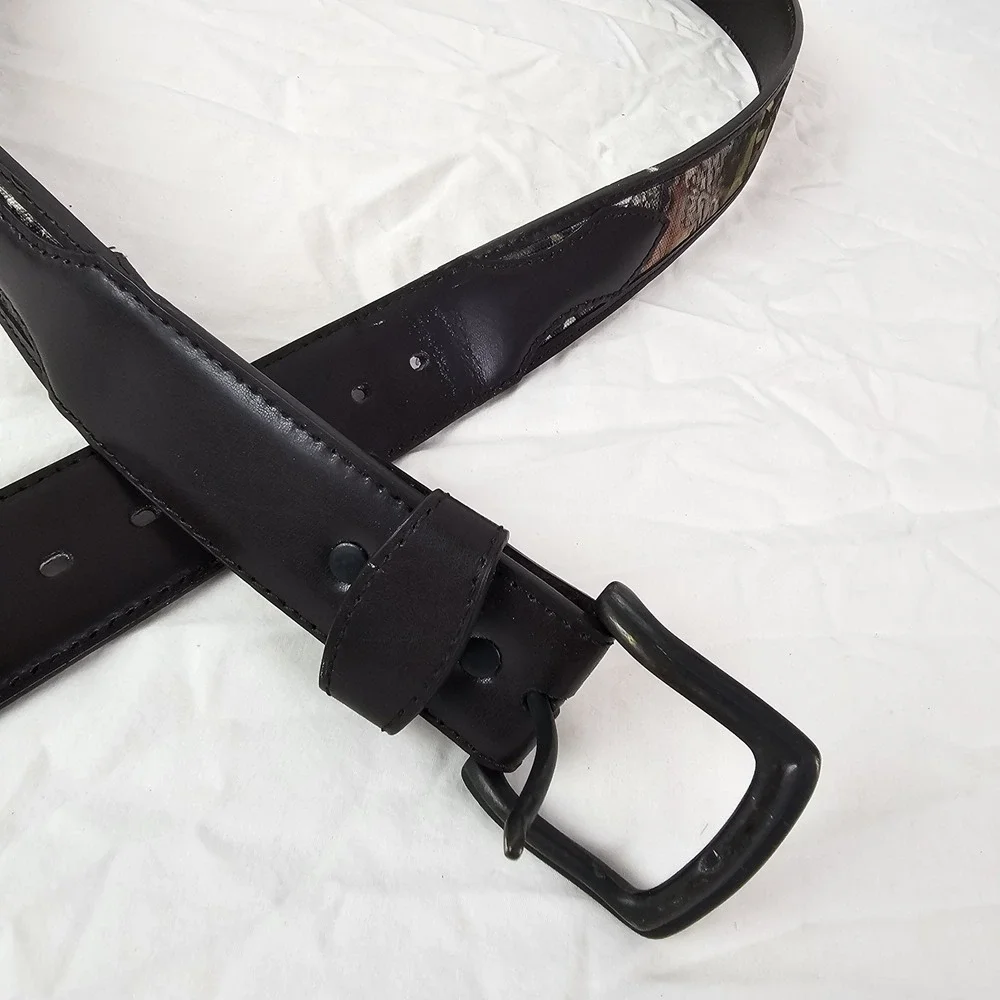 Brown and Camo Mens Leather Belt Size 44 Outdoor Hunting Casual Country